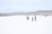 世界谷地の雪原